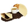 100Pcs Coffee Filter Paper Natural Unbleached Original Wooden Drip Paper