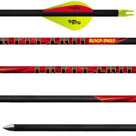 Black Eagle Outlaw Fletched Arrows - 6-Pack-350 Spine -.005 +/-