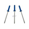 J J Motorsports 1/8" Multi-Grip Blue Rivets Dzus Small Head