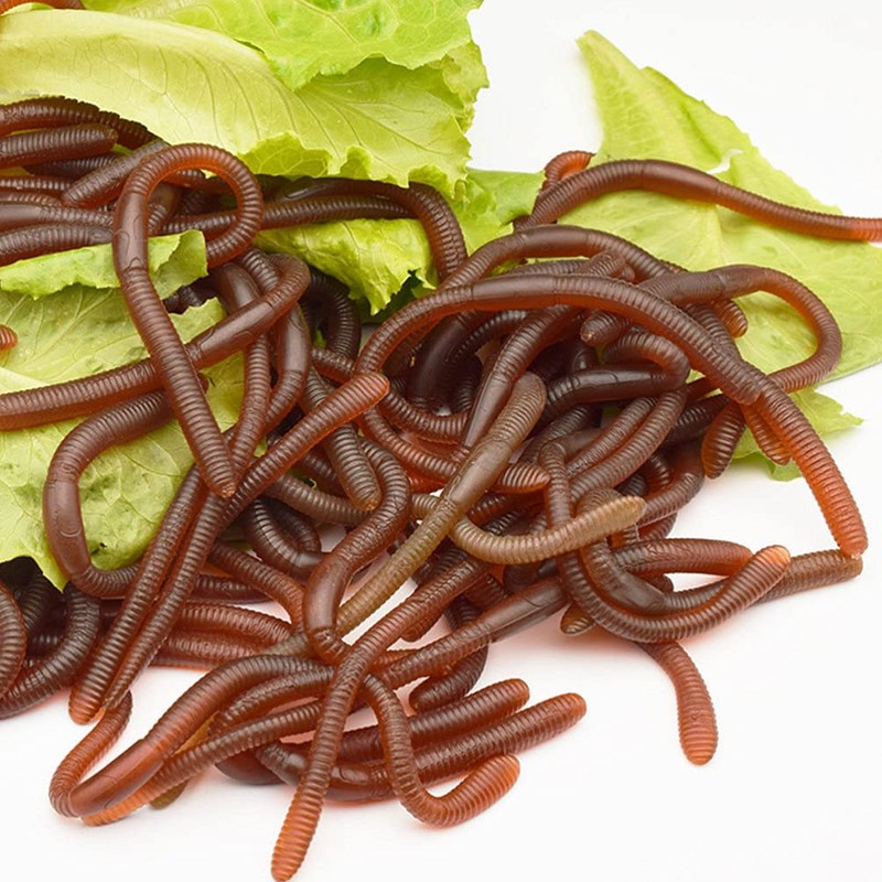 Worms 30pcs Earthworms Maggot Figure Joke Toys for Halloween Decorations