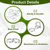 PATIKIL 50 Pcs Split Lock Washer, M10 Spring Lock Washer