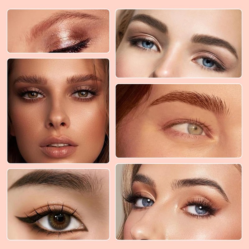 MisFun Eyebrow Pencil, 2-in-1 Dual-Ended Microblading Eyebrow Pencil, Smudge-proof Eyebrow