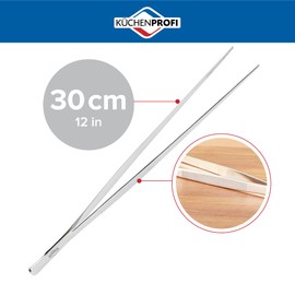 Küchenprofi 12-Inch Tweezer Tongs in 18/10 Stainless Steel, Pack of 2