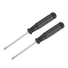 uxcell Mini Phillips Screwdriver, 2.5mm Cross Head with Black Handle