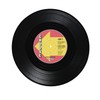 4 x Retro Style Vinyl Coasters/10.5cm Diameter