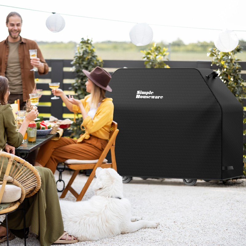 Simple Houseware 60 in. Heavy-Duty BBQ Gas Grill Cover, 600D