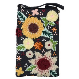 Bamboo Trading Embroidered Florals Club Bag, Women, Women Accessories, Multicolor