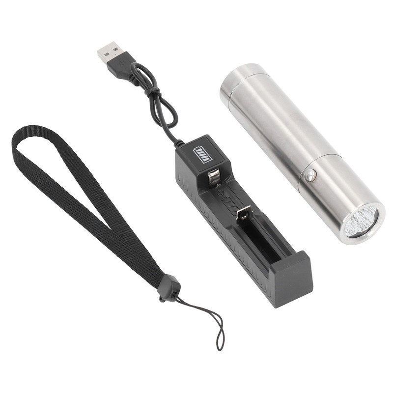 Therapy Flashlight Stainless Steel 2200mah 7W USB Charging 5 Beads