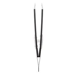 SEKI EDGE SS-518 Amazing Tweezer - Slant Tip Stainless Steel Black