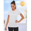 TACVASEN Women's Plain T-Shirts Short Sleeve UPF 50+ Basic Crew