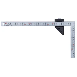 Shinwa Sokutei 12434 Curved Scale, Thick, Wide, Silver, 11.8 inches (30 cm), 8 Tiers, Includes Stopper
