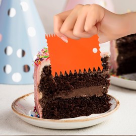 Amabro 6 Pcs Plastic Clay Scraper, Pottery Tools Plastic Clay Scraper Set Carved Soft Clay Sculpture Knife Industrial Clay Scraper Sculpture Tool for Professionals Pottery Enthusiast(Orange)