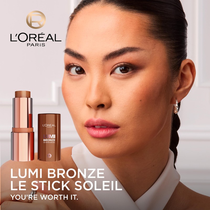 L'Oréal Paris Bronzer Stick, Lumi Bronze Le Stick Soleil, Cream-to-Powder