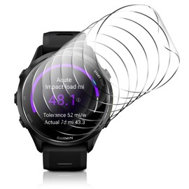 NECARSIN 8 Packs Compatible for Garmin Forerunner 970 Screen Protector,Advanced Soft TPU (Non-tempered Glass) High Definition Scratch Resistance without Bubbles