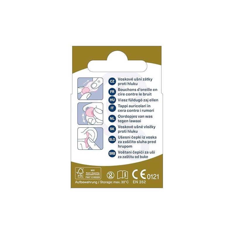 OHROPAX Classic Ear Plugs - Pre Ear Plugs to Protect