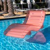 Maccabi Art 5.6ft FunChaiser Inflatable Lounge Chair, Blushing Pink Pool