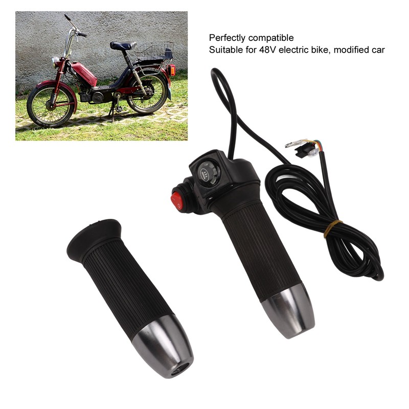 1 Pair Electric Bike Throttle Grip Universal 48V 5 Colors