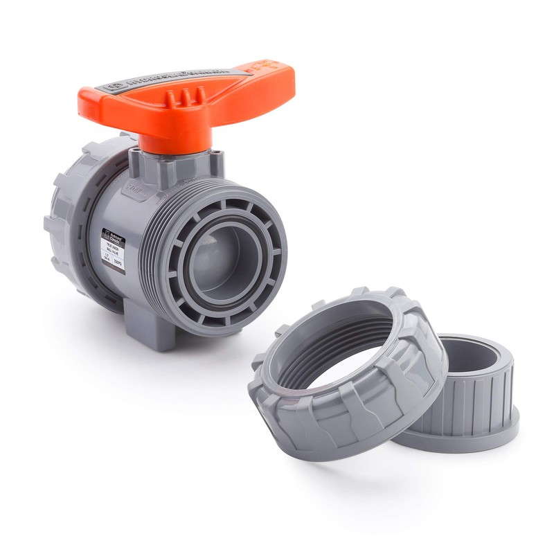 HYDROSEAL Kaplan 1 1/2” CPVC True Union Ball Valve Socket