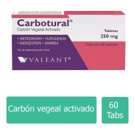 Carbotural 250 Mg Caja Con 60 Tabletas