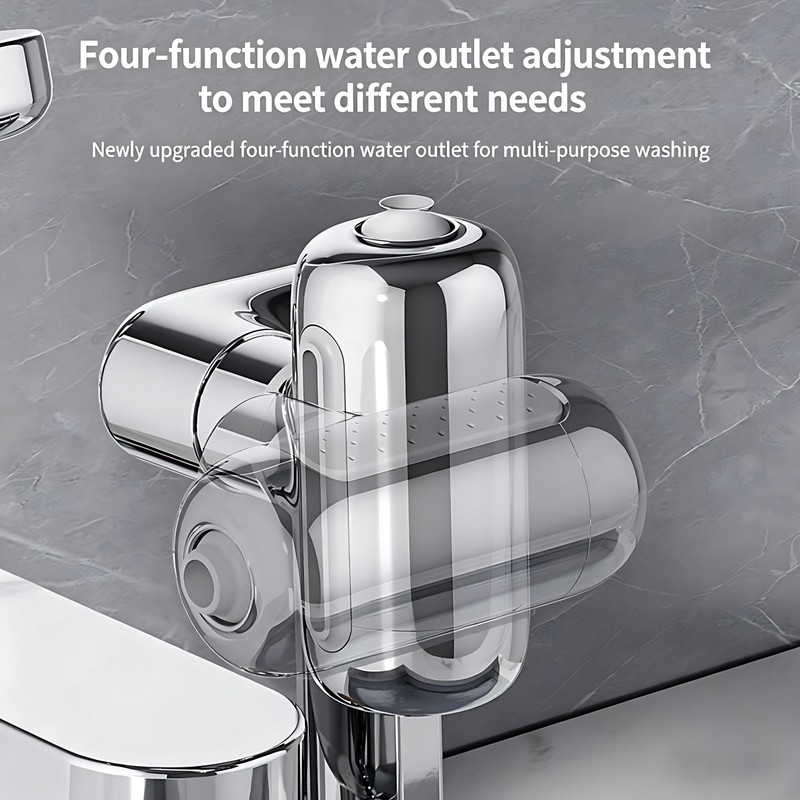 SANYEMA 1080° Sink Faucet Aerator Extension Swivel Faucet Extender for