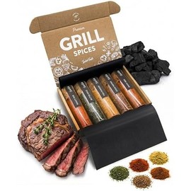 Timber Taste - Juego de Regalo de Especias para Parrilla