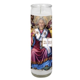 Famous Anthony Fauci Prayer Candle - 8 inch Glass Prayer Votive Saint Candle TB