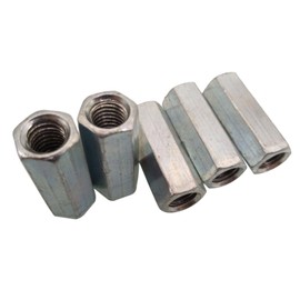 5pcs M8 x 1.25 x 30mm Long Rod Coupling Hex Nut Connector Zinc Plated
