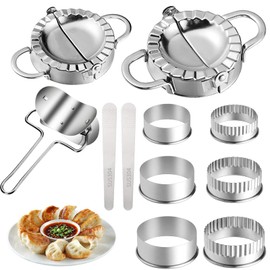 Dumpling Maker, Dumpling Cutter, Dumpling Shaper Set, Stainless Steel Ravioli Cookie Cutter, Ravioli Maker, Dumpling Wrapper Mold, Pirogge Cutter, Stainless Steel Ravioli Maker Set, Kitchen Gadgets