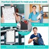Sunnyclip Clipboard with Storage, Real Hinge Heavy Duty 8.5x11 Clipboards