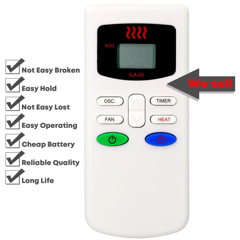 GENGQIANSI Replacement for Lasko Space Heater Remote Control 2033676 CC23155