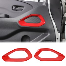 Aunginsy Car Inner Front Door Panel Frame Trim Compatible with Nissan Frontier 2022 2023 2024 2025 Front Side Door Anti-Scratch Panel Look Decorative Cover Protector Sticker ABS Interior Accessories