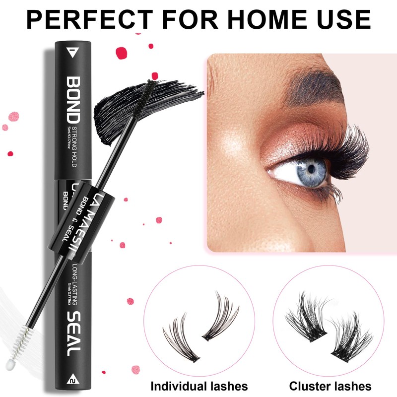 Lash Cluster Glue,Lash Bond and Seal Waterproof,Bond & Seal Lash