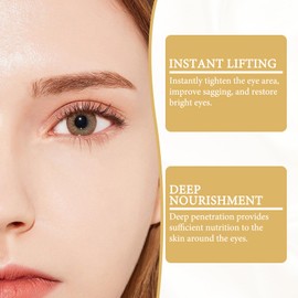 Eye Cream Against Wrinkles and Dark Circles with Eye Roller Eye Cream Against Bags Fights Wrinkles Slip-on Eyelids and Swelling, for Dark Circles Eye Cream, Suitable for Men and Women