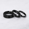 SHINYSO 6mm Mens Wedding Band Tungsten Carbide Ring Beveled Edges