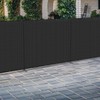 Coarbor 6'Hx2'W Iron Poles Privacy Fence Metal Fence Covering Privacy