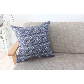 DDintex FLORET LONDON Throw Pillow Case Strawberry Thief Navy 45x45cm [With Liberty Print]