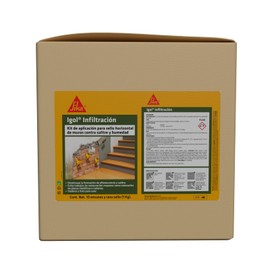 SIKA - Kit de aplicación Igol Infiltración - Envase predosificado tipo embudo y cera para sellar el embudo con el muro diseñado para la infiltración - 4L