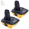2-Pack DCA1820 Adapter Compatible with De-walt 18V to 20V Adapter,