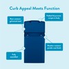 Architectural Mailboxes 2681BE Marina Wall Mount Mailbox, C1, Blue