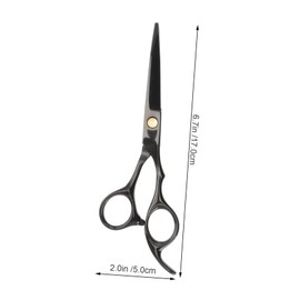 Healeved Professional Hair Scissors Durable Black Hair Cutting Tool for Salons and Barbers Non Slip Precise Grooming Scissors and Styling