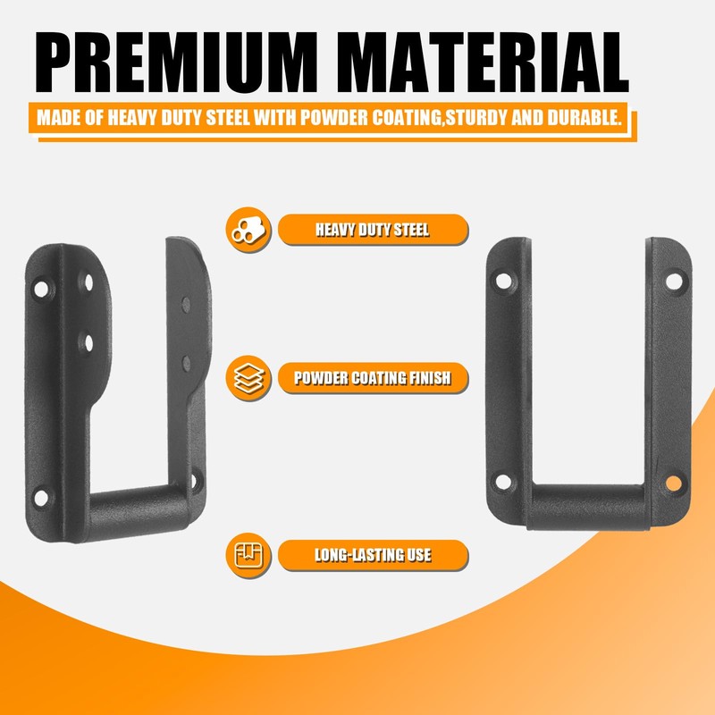 Meruzy 4 PCS Steel Deck Railing Brackets Connectors,Multi-Angle Stair Railing