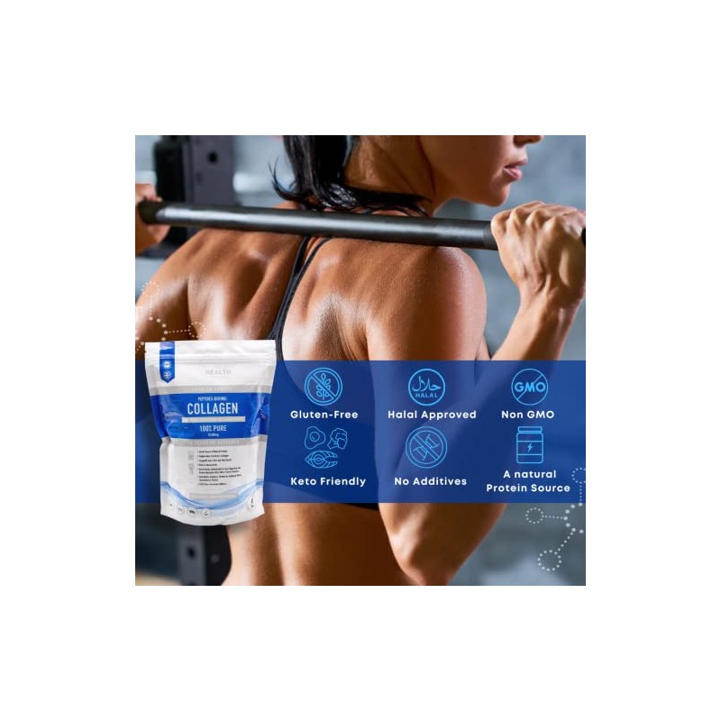 Hydrolysed Collagen Powder (Bovine) - High Protein Grass Fed Unflavoured