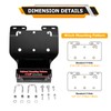 WeiSen Winch Mount Bracket Plate No Drill Compatible with Honda