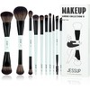 Jessup Set 10 Brochas para Maquillaje Doble Punta para Rostro