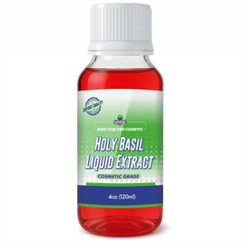 MYOC Holy Basil (Tulsi) Liquid Extract | Cosmetic Grade Botanical Ingredient | Non-Edible | Herbal Extract for DIY Skincare & Haircare | 120ml / 4.05 Fl Oz