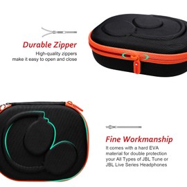 XANAD Hard Headset Case for JBL Live 660NC/ 460NC/ 510BT/ 400BT and JBL Tune 700BT/ 760NC/ 520BT/ 560BT/ 570BT/ 660BTNC/ 670BT/ 500BT/ 750BTNC/ E45BT Bluetooth Wireless Headphone