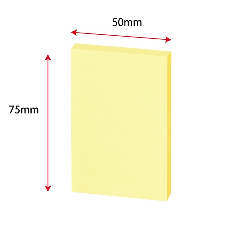Kokuyo K2-7550 Sticky Notes, 3.0 x 2.0 inches (75 x