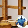 Joyzan Drilling Template with Adjustable, Wooden Dowel Hole Drill Guide
