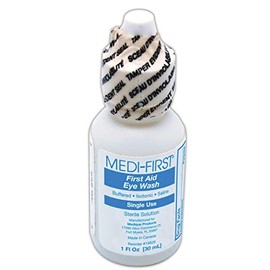 Medique MP198-28 Medi-First Eye Irrigation Solution, Sterile Solution , 1 oz, Clear