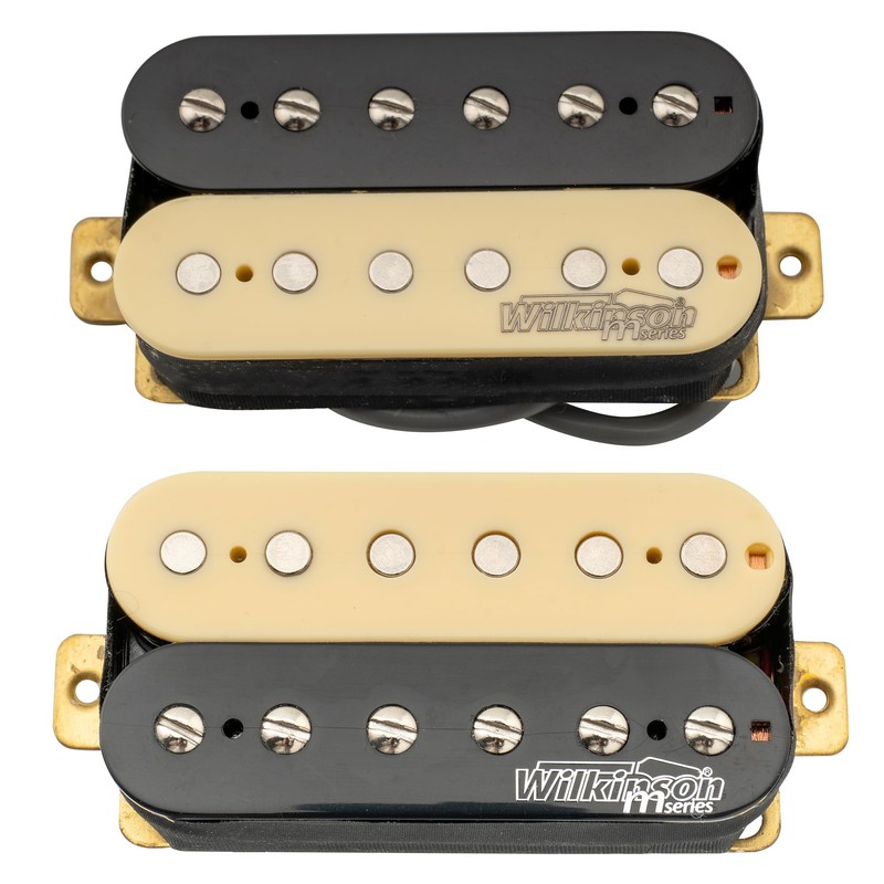 Wilkinson WOHZB Ceramic Overwound Open Style Humbucker Pickups Set for